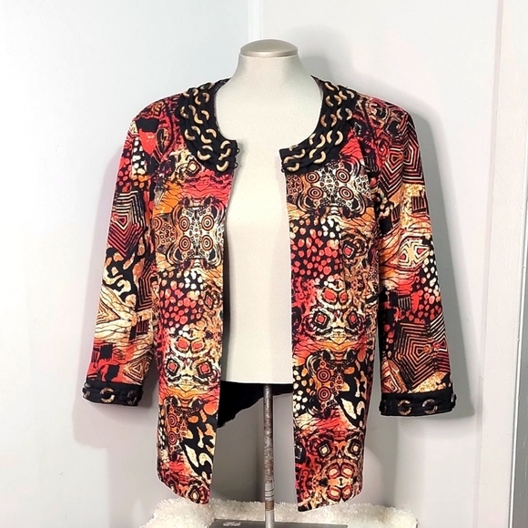 ❤️Kerry Brooke Abstract Womans Blazer - Picture 1 of 9